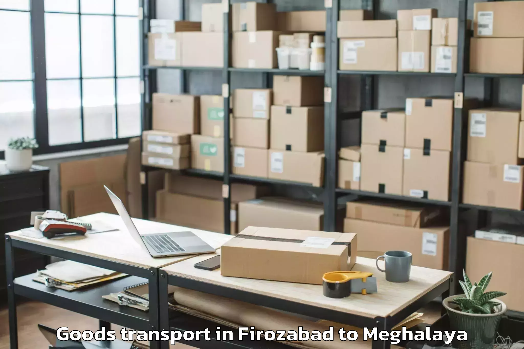 Trusted Firozabad to Shillong Airport Shl Goods Transport